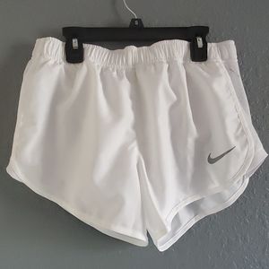 White Nike Tempo shorts